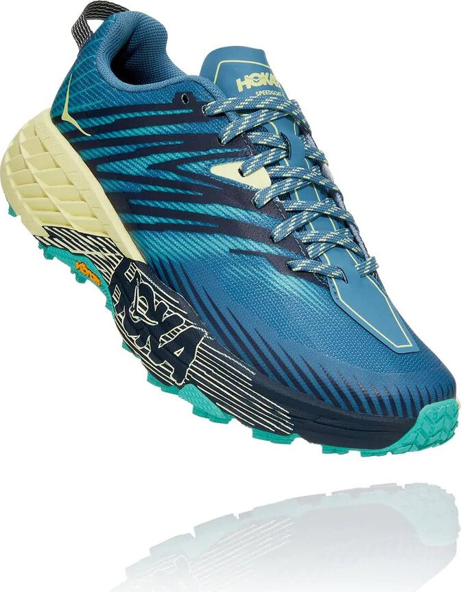Hoka Speedgoat 4 Womens Provincial Blue/ Luminary Green