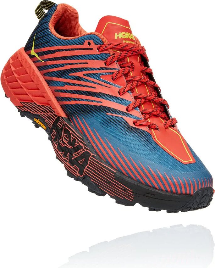 Hoka Speedgoat 4 Wide Mens Fiesta/ Provincial Blue