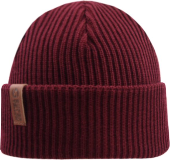 Superyellow Kjempe Beanie Burgundy
