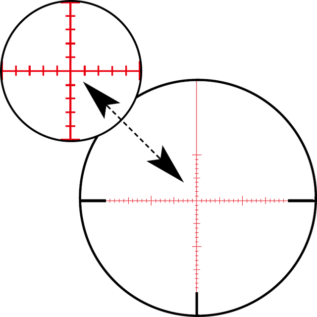 Zeiss Conquest V4 6-24x50, kiikaritähtäin Valaisturistikko, Ballistic Turret (ZMOAi-1)