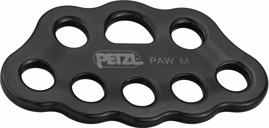 Petzl Paw Rigging plate size M Black (tactical)
