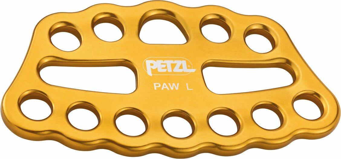 Petzl Paw Rigging plate size L Yellow