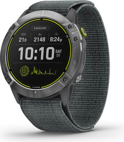 Garmin Enduro Silver w/Gray Body,Gray Sport Loop Band