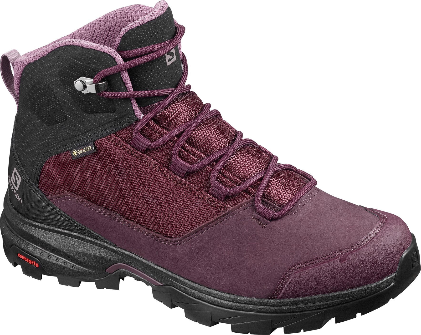 Salomon OUTward GTX Womens Peppercorn / Black / Brick Dust