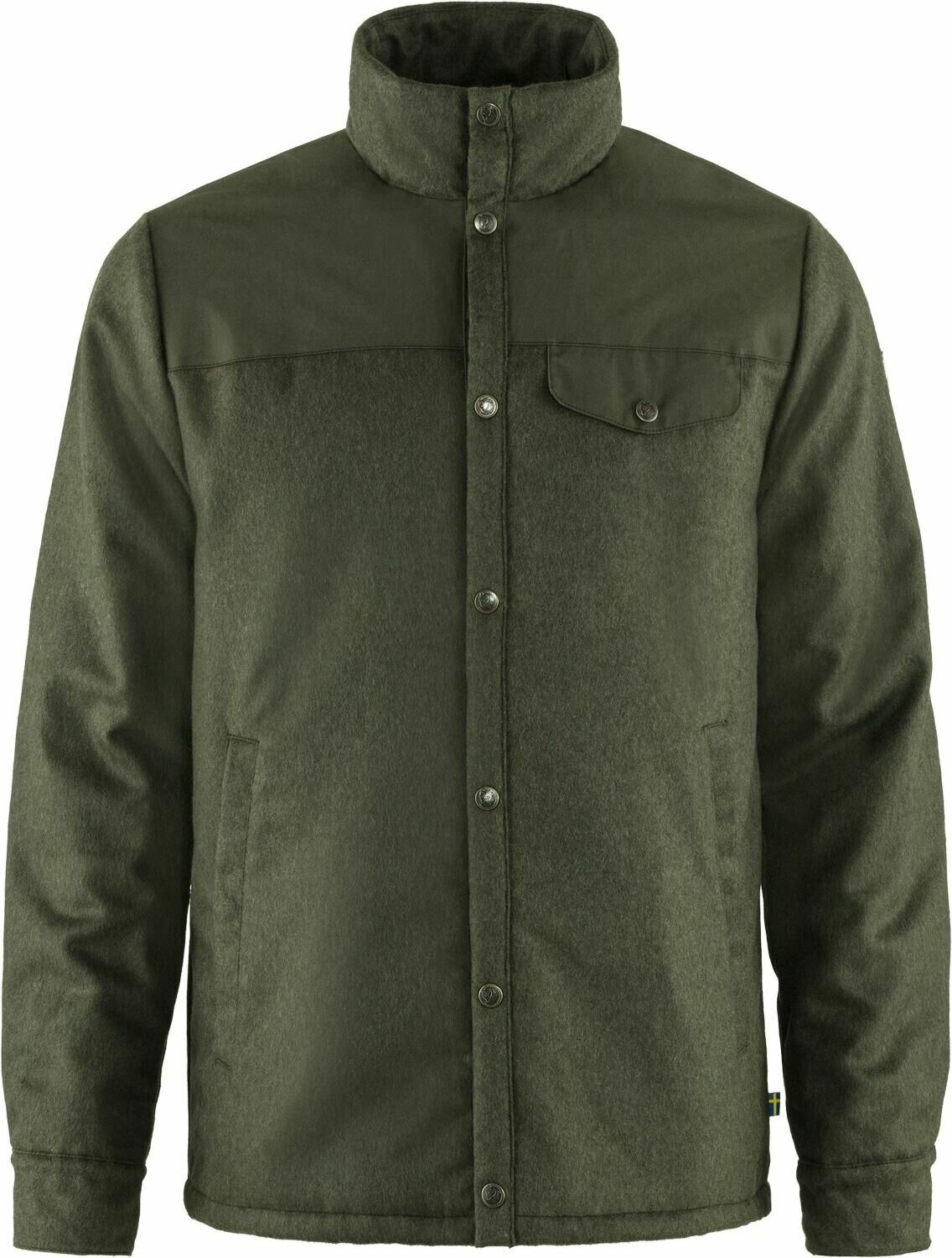 Fjällräven Canada Wool Padded Jacket Mens Deep Forest (662)