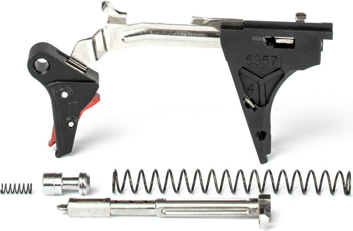ZEV PRO Flat Face Trigger Ultimate Kit, 1st-4th Gen Black / Red