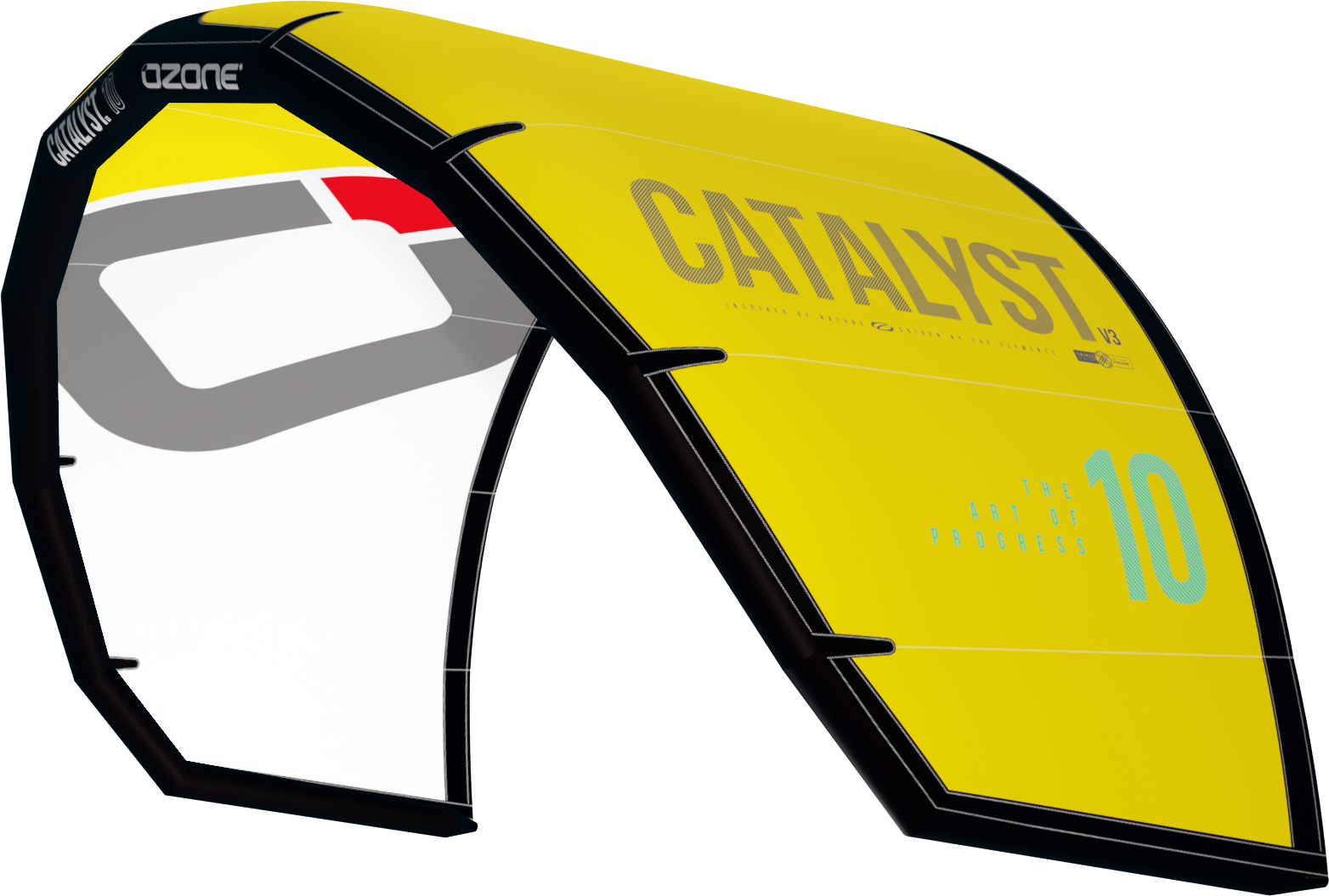 Ozone Catalyst V3 Kite Only 4m² Yellow / White