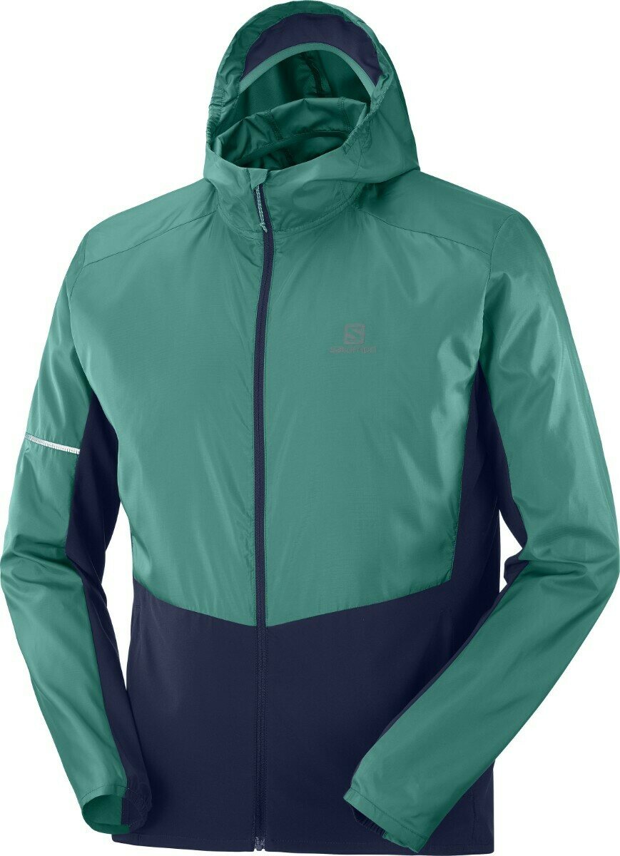 Salomon Agile FZ Hoodie Mens Pacific/Night Sky