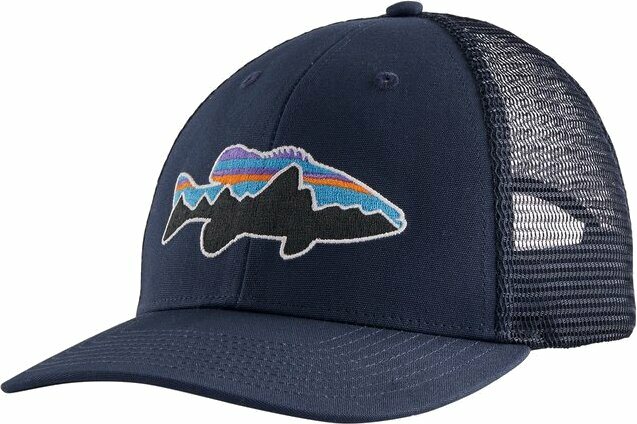 Patagonia Fitz Roy Fish LoPro Trucker Hat New Navy w/ Fitz Roy Smallmouth