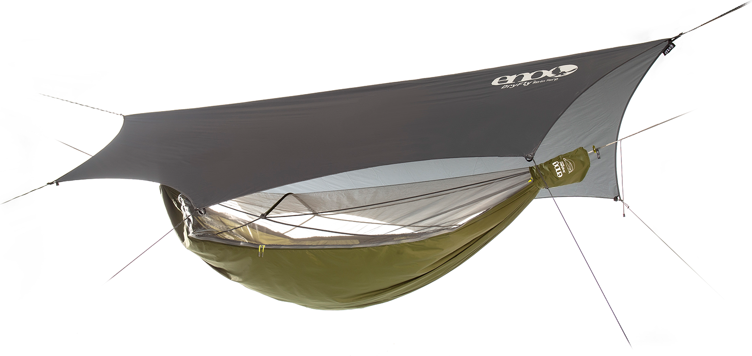 ENO JungleLink Hammock System Charcoal / Evergreen
