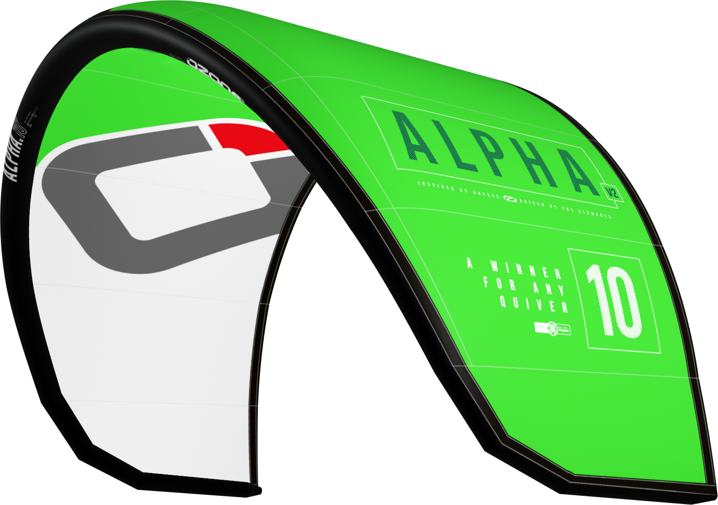 Ozone Alpha V2 Kite Only 6 m² Bright Green/White