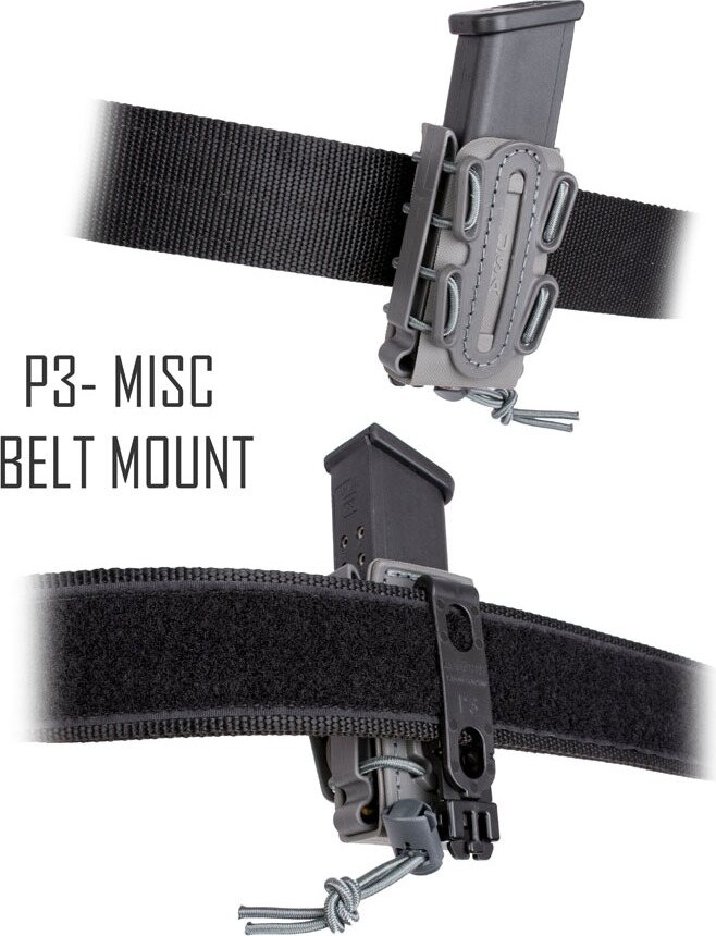 G-Code Soft Shell Scorpion Pistol Mag Carrier - SHORT P3 Attachment - Misc Belt Mount