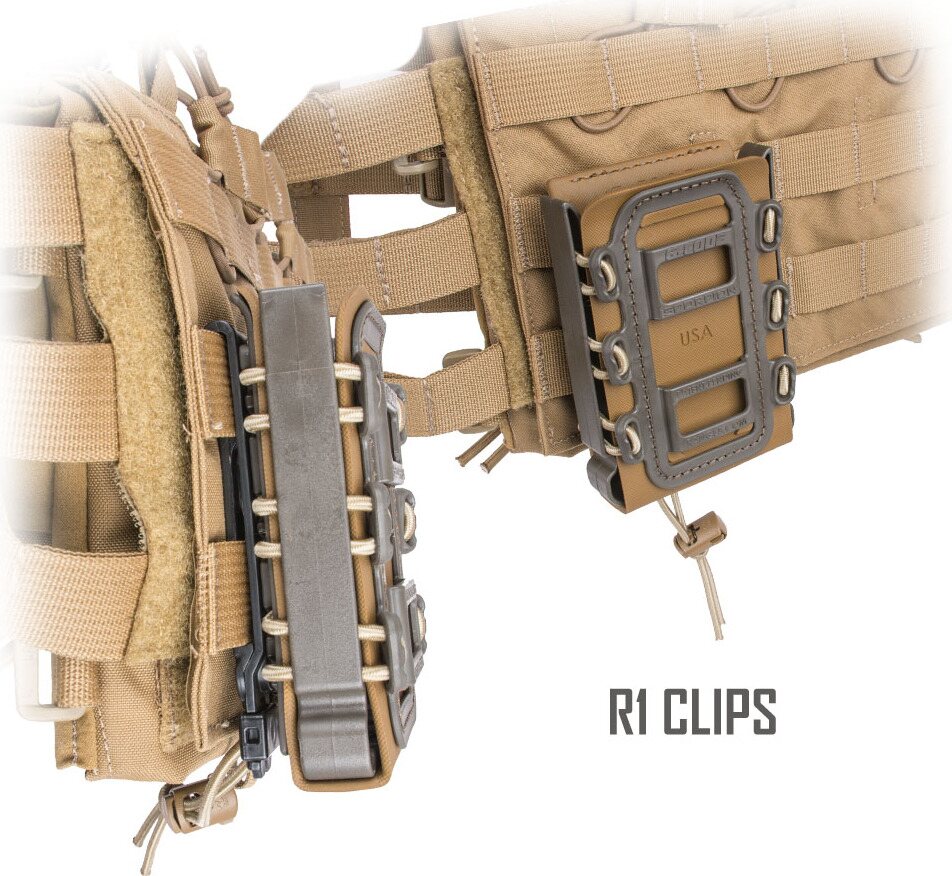 G-Code Soft Shell Scorpion Rifle Mag Carrier R1 Clip - Molle attachment