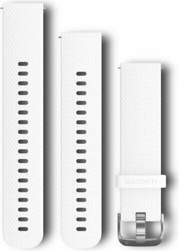 Garmin Quick Release Band (20 mm) White / Silver Hardware