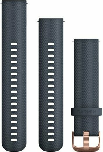Garmin Quick Release Band (20 mm) Granite Blue / Rose-gold Hardware