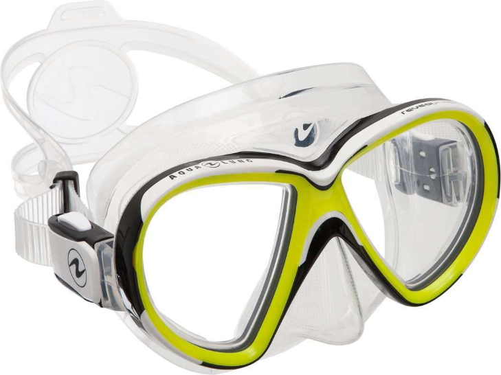 AquaLung Reveal X2 Hot Lime - Clear Silicone