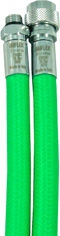 Miflex Inflation Hose, 75 cm Green