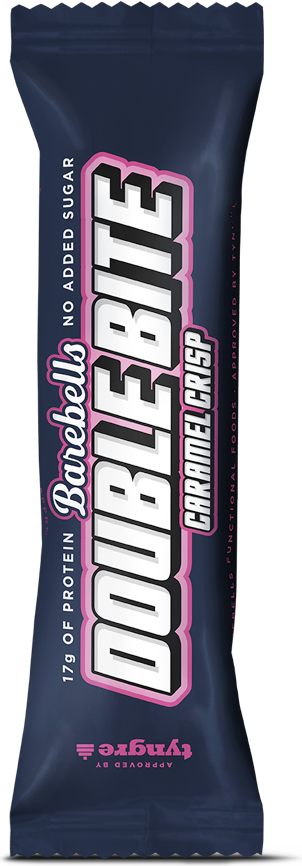 Barebells Double Bite (2 x 27.5 g) Proteiinipatukka Caramel Crisp