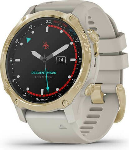 Garmin Descent Mk2S Lt. Gold w/ Lt. Sand