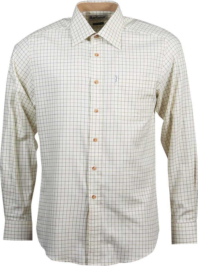 Barbour Field Tattersall Cc Shirt Green/Brown