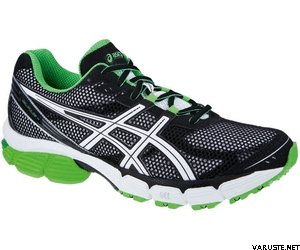 Asics GEL-PULSE 4 Musta / Valkoinen / Neon vihreä