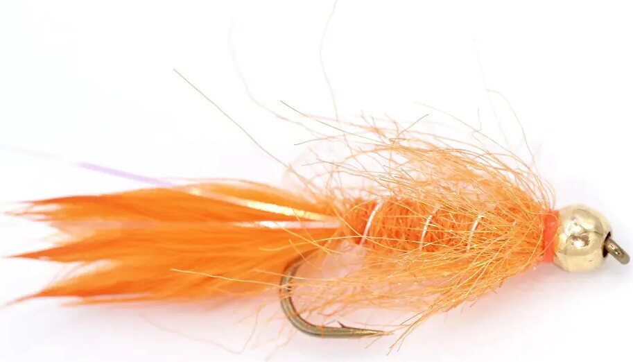 Superflies Leech Orange (Tungsten Beadhead)
