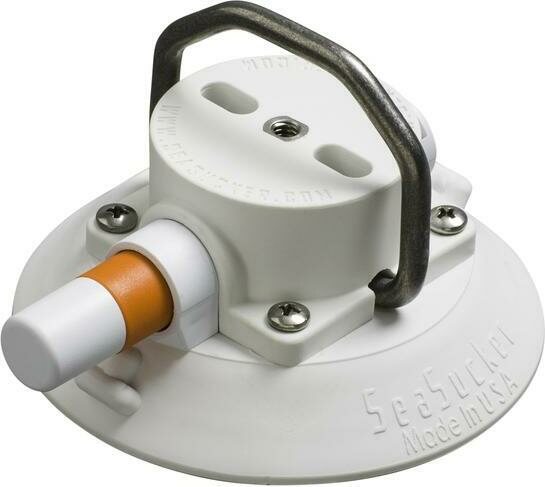 SeaSucker 4.5" SeaSucker w/ Stainless Steel D-Ring Flat-Top Stainless D-Ring