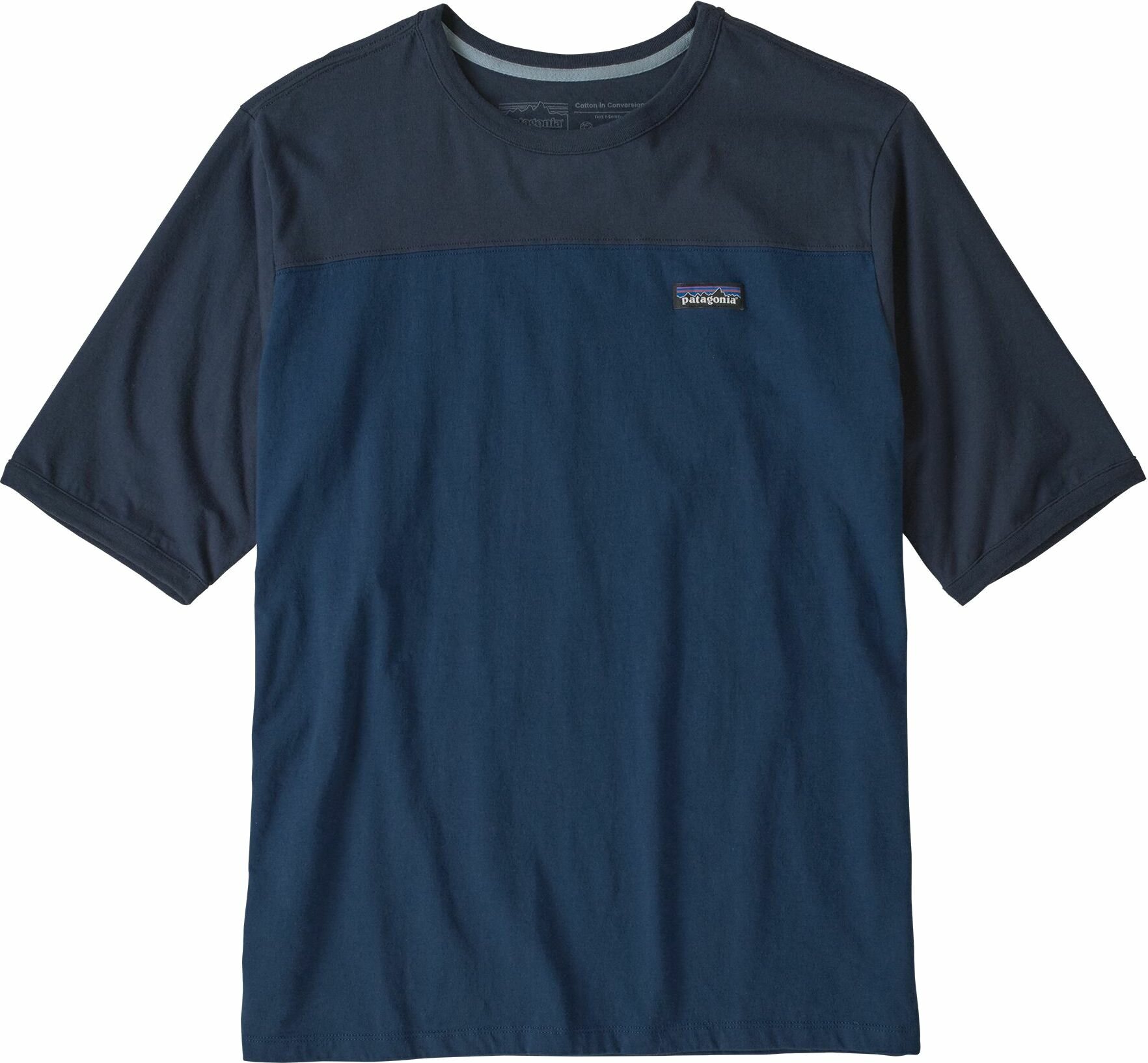 Patagonia Cotton in Conversion Tee Mens Stone Blue