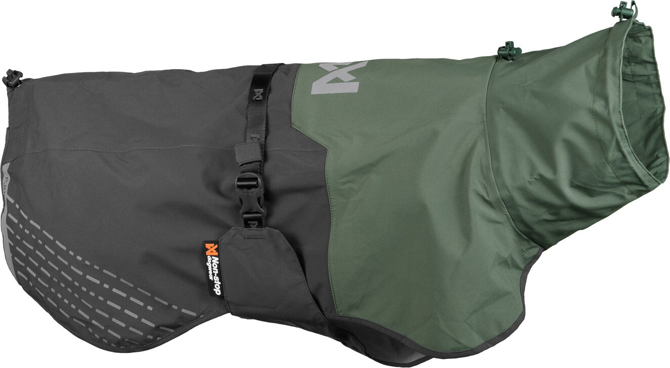 Non-stop Dogwear Fjord Raincoat Grey / Green