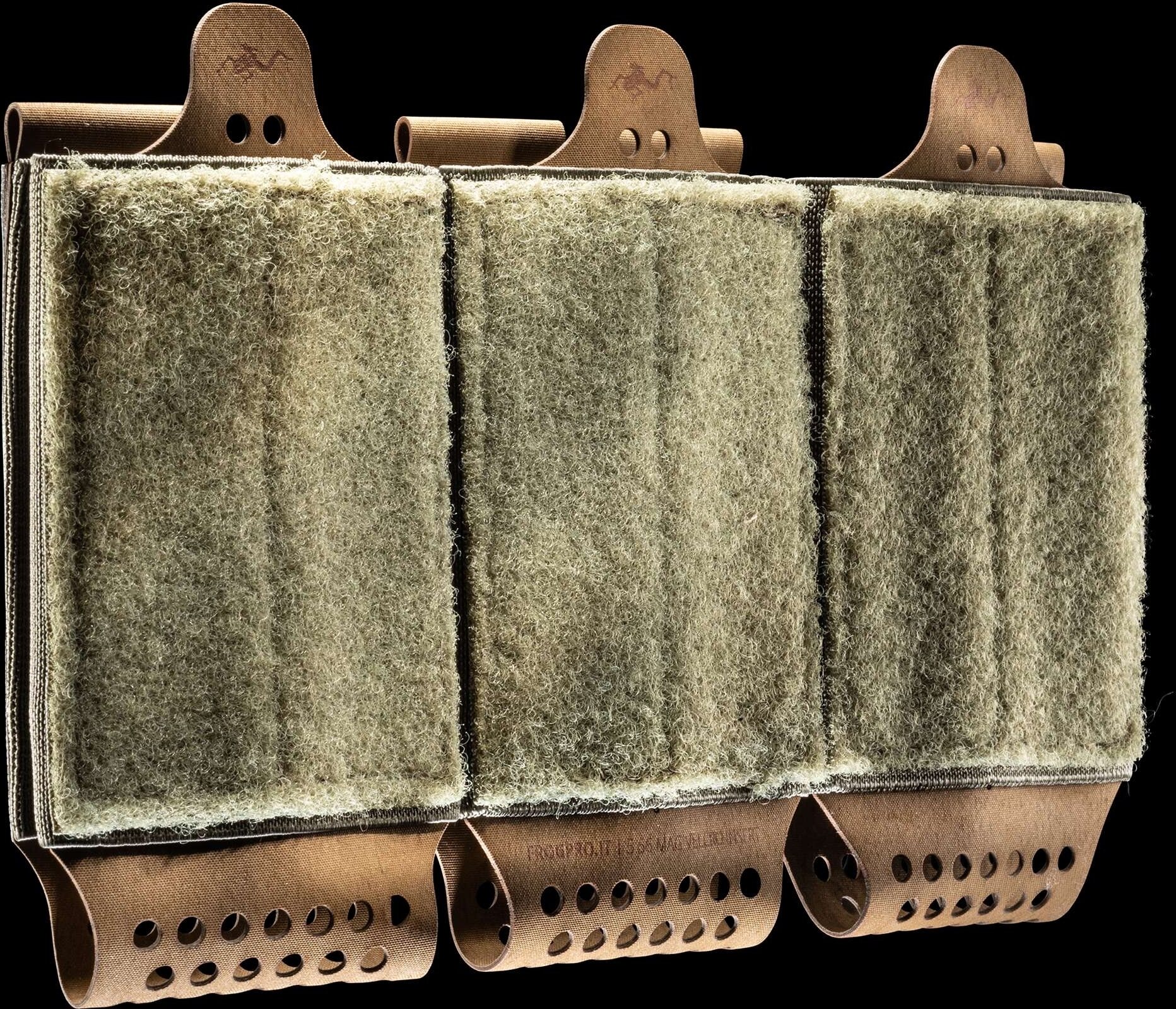 FROG.PRO 5.56 Mag Velcro Insert triple Ranger Green