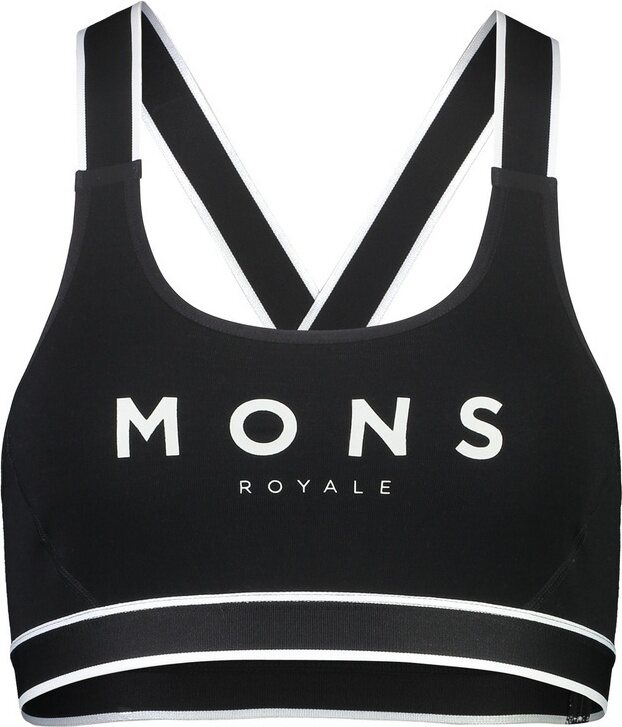 Mons Royale Stella X-Back Bra Black