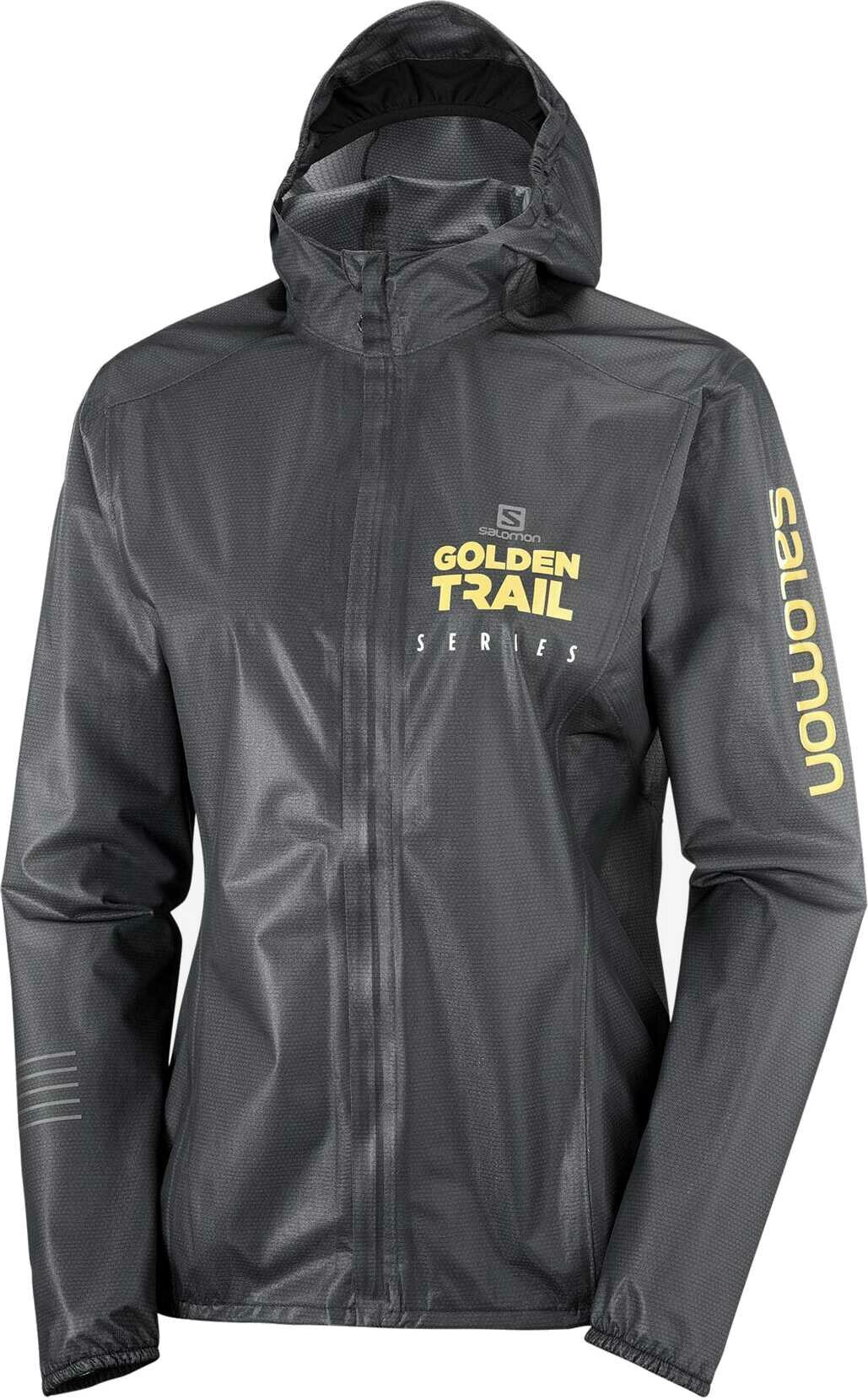 Salomon Lightning Race Jacket Womens Black/White/Autumn Blaze