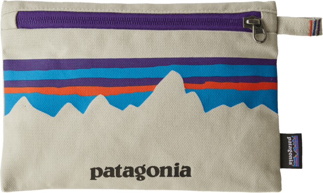 Patagonia Zippered Pouch P-6 Fitz Roy: Bleached Stone