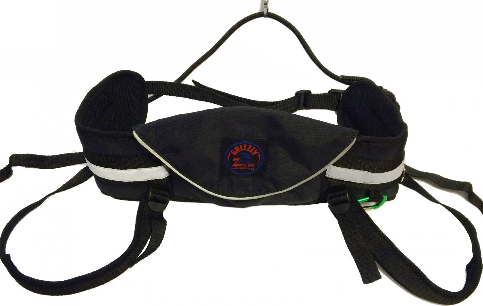 Zero DC Skijor belt Grizzly with Finnish Hook Musta