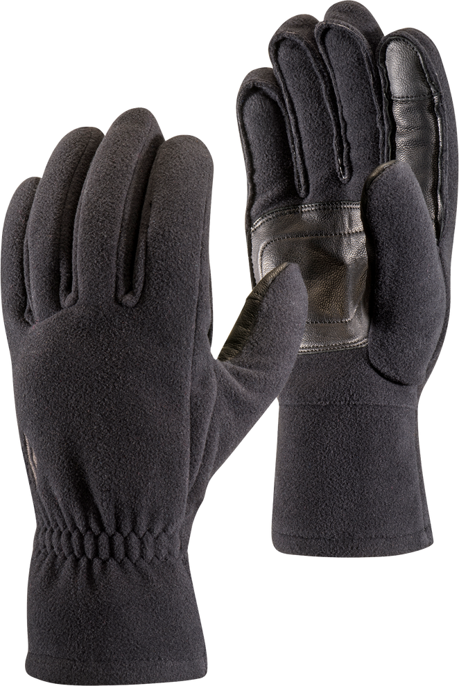 Black Diamond Midweight Windbloc Fleece Gloves Black
