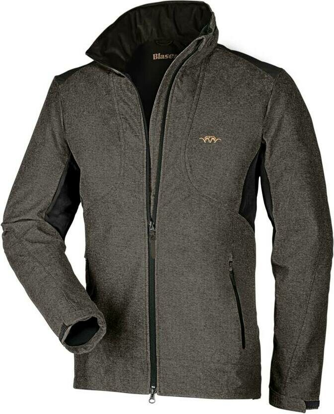 Blaser Vintage Softshell Jacket Andy Mens Brown mélange