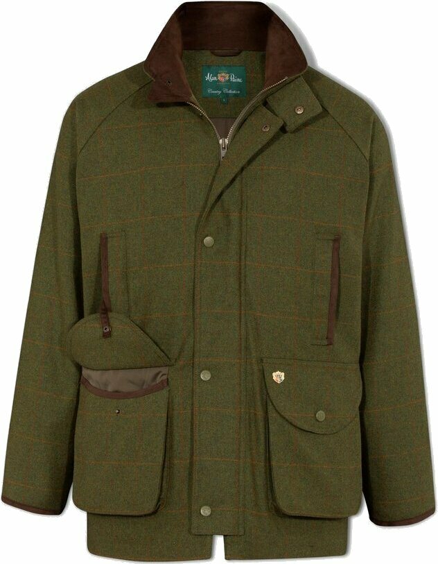 Alan Paine Combrook Waterproof Tweed Shooting Coat Mens Maple