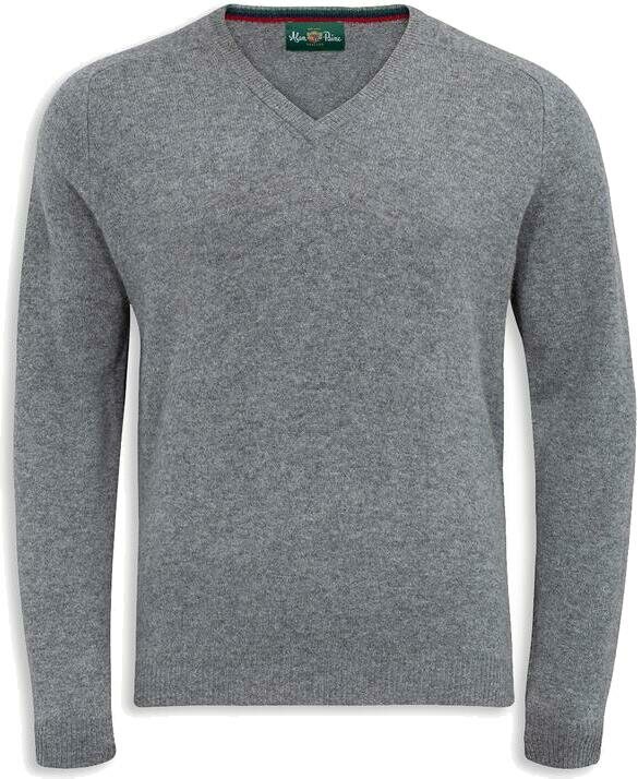 Alan Paine Streetly Vee Neck Pullover Mens Grey Mix