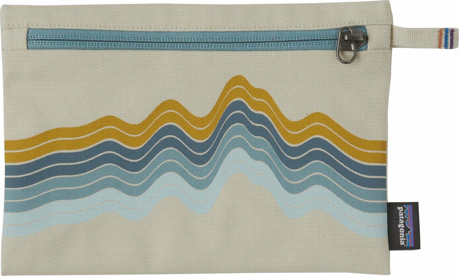 Patagonia Zippered Pouch Ridge Rise Stripe: Bleached Stone
