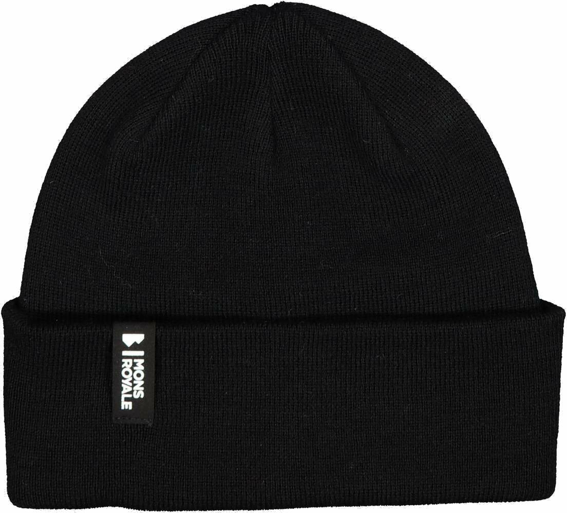 Mons Royale McCloud Beanie (2022) Black