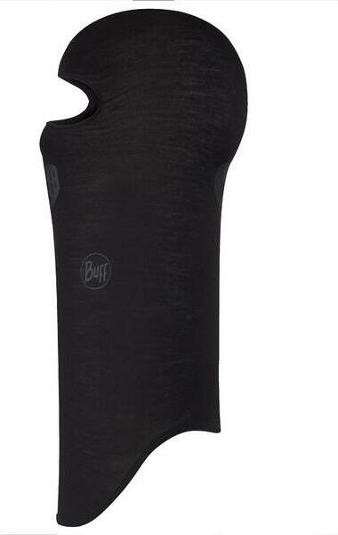 Buff Lightweight Merino Wool Balaclava Solid Black