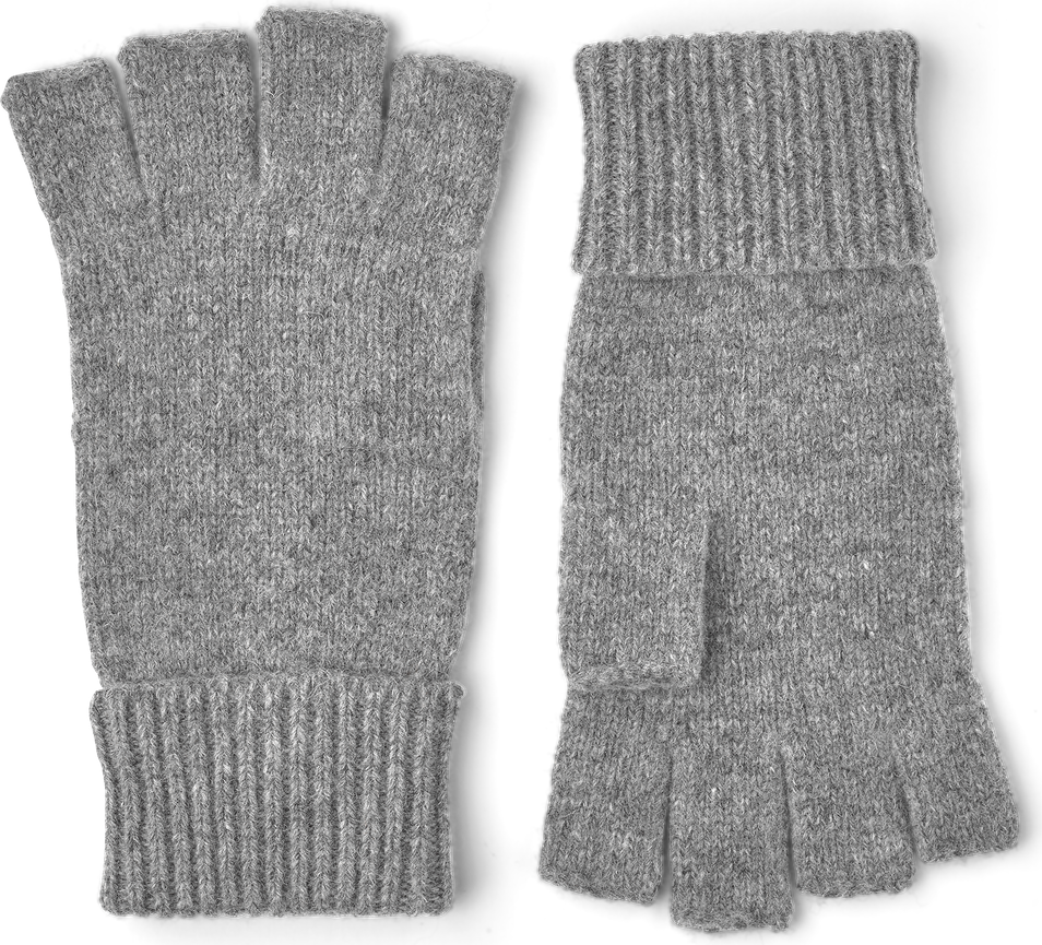 Hestra Basic Wool Half Finger Grey