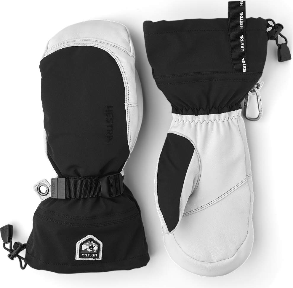 Hestra Army Leather Extreme Mitt Black / Offwhite