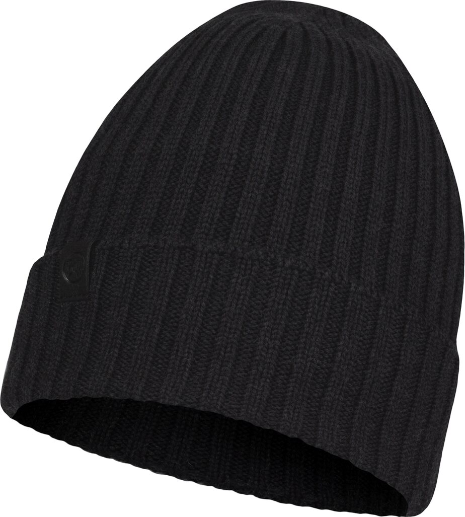Buff Merino Knitted Hat Norval Graphite