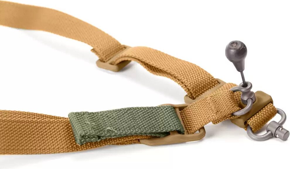 Blue Force Gear Vickers 221 Sling - RED Swivel Coyote