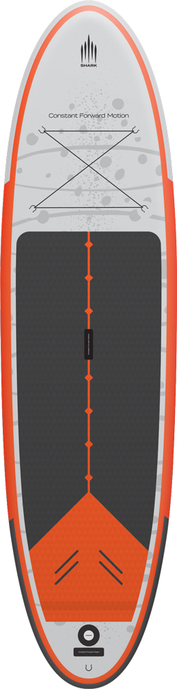 Shark SUP 10'6"/32" All Round SUP package Orange/White/Dark Grey