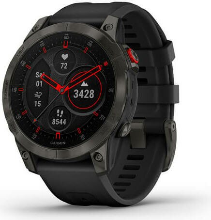 Garmin EPIX (Gen 2) Sapphire Black,Sapphire,Carbone Gray DLC Ti w/Silicone Band