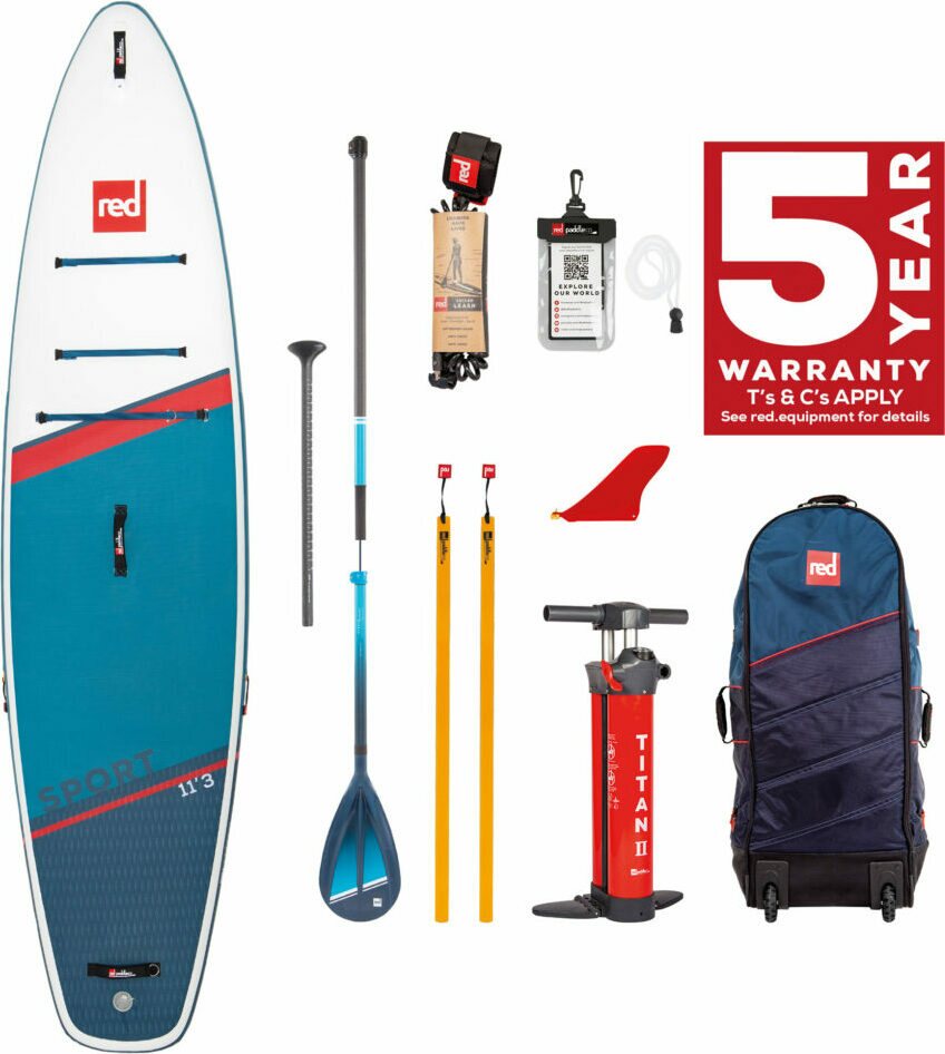 Red Paddle Co Sport 11'3" x 32" confezione Blue | with Hybrid Tough Paddle