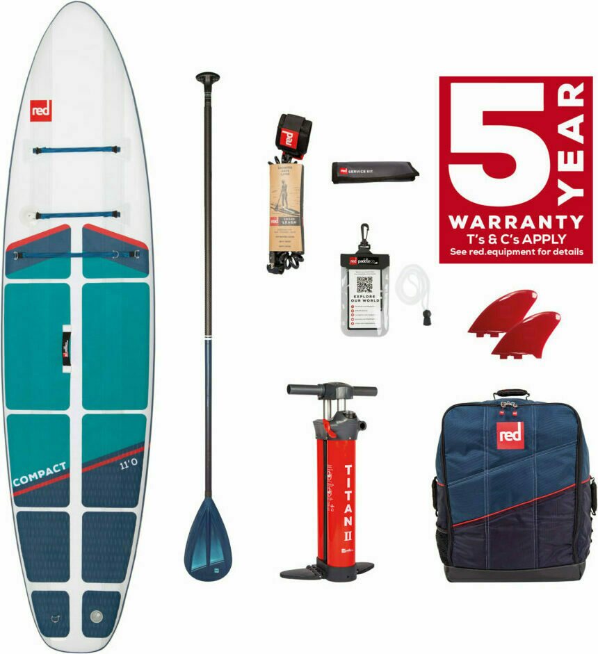 Red Paddle Co Compact 11' pakkaus Blue / White