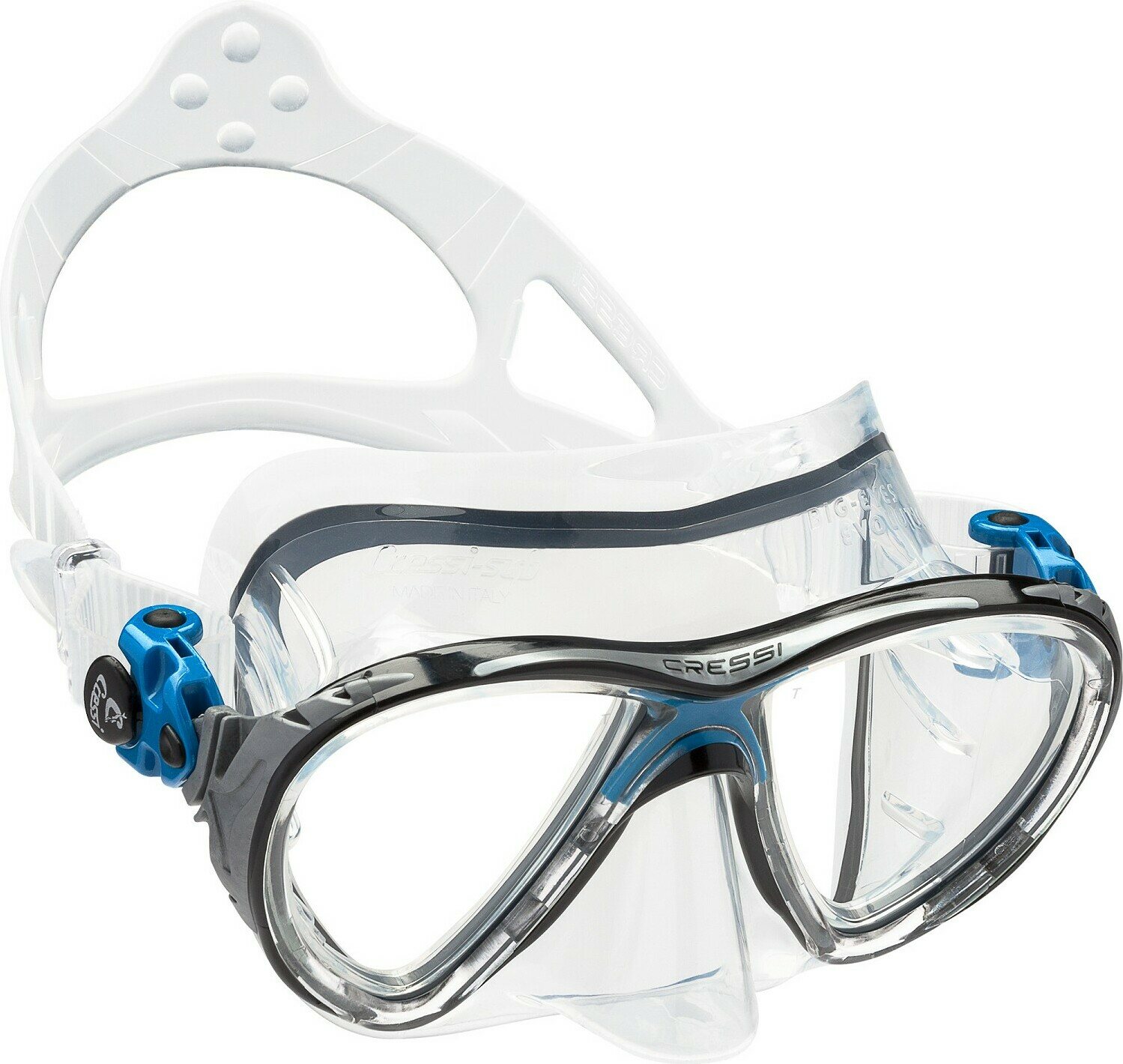 Cressi Big Eyes Evolution Clear / Blue Black